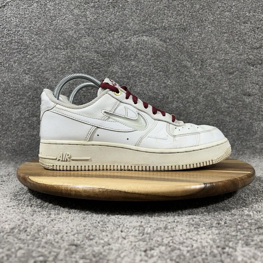 Nike Air Force 1 Low '07 DZ5616-100 History Of Logos Women's Size 8 White Shoes